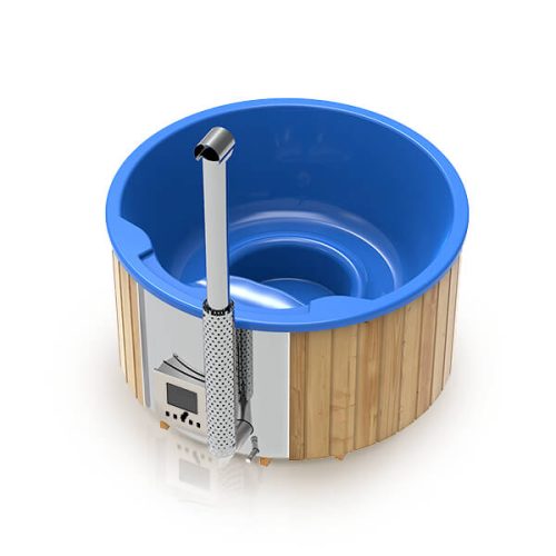 tp2v-s4 Hot tub cylindrique avec poêle intégré - 4-6 personnes (diamètre 2m)